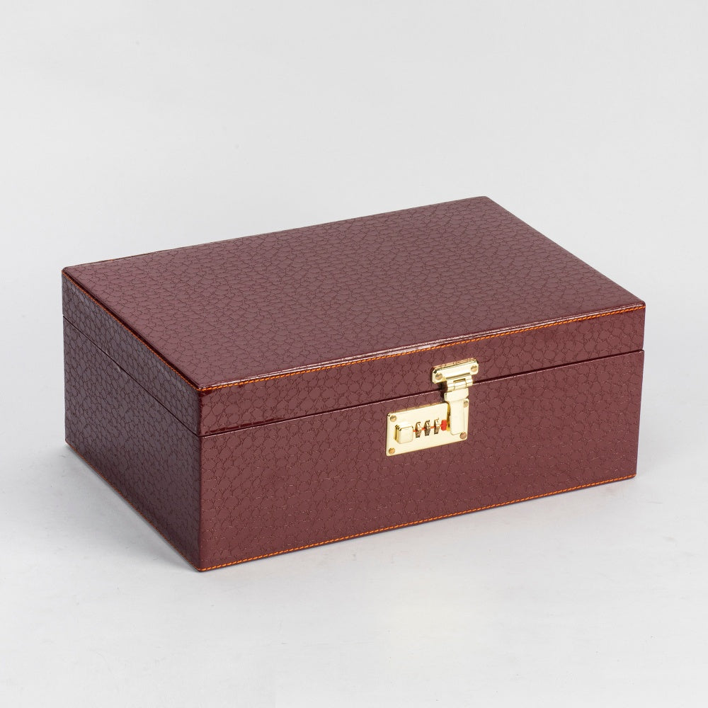 Image of Portable Bar Tools Set - Brown Croc Print Leatherette - 8 Piece Set - Abrazo