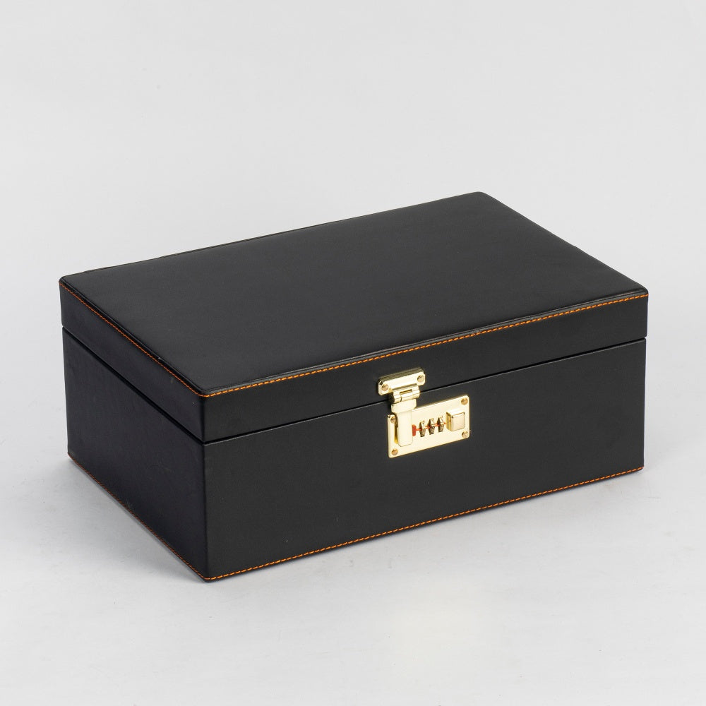 Image of Portable Bar Tools Set - Black Leatherette - 8 Piece Set - Abrazo