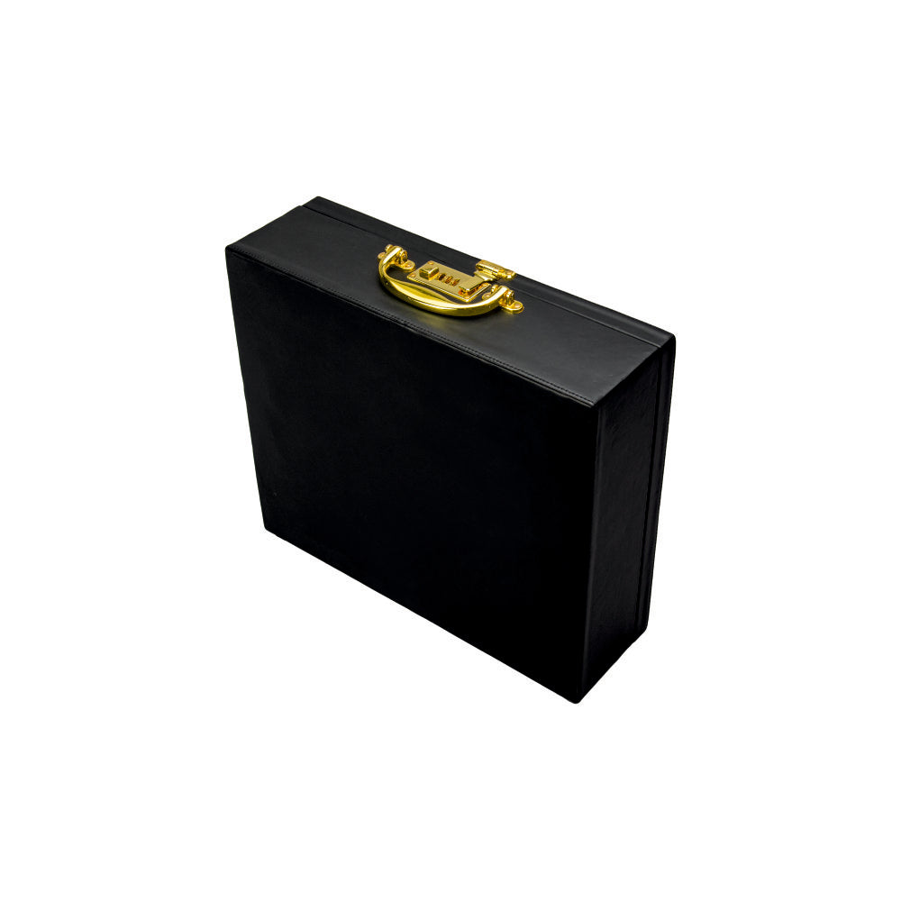 Image of Abrazo Bartender Kit with Carrying Case, 8-Piece PVD Gold Gloss Finish Cocktail Set, Hammered Glasses and Cocktail Shaker, Black Gift Box, Bar Tool Set, Bar accessoires, Barset - Abrazo