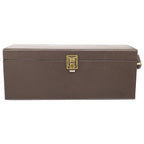 Portable Bar Tools Set - Brown Leatherette - 5 Piece Set - Abrazo
