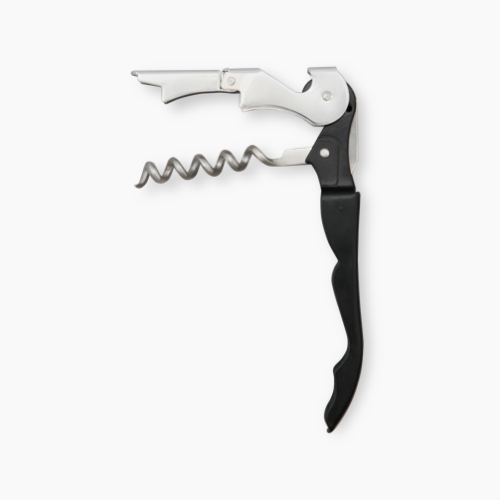 Image of Classic Portable Bar Tools Set - Quilted Black Leatherette - 12 Piece Set - Abrazo