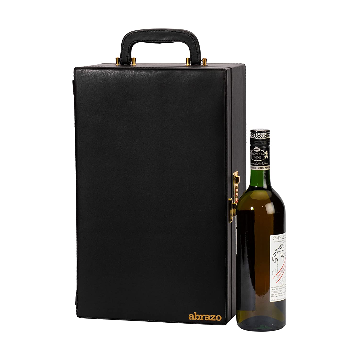 Abrazo Wine Set | Leatherette Box | Barset | Bar Tool Set (Black) - Abrazo