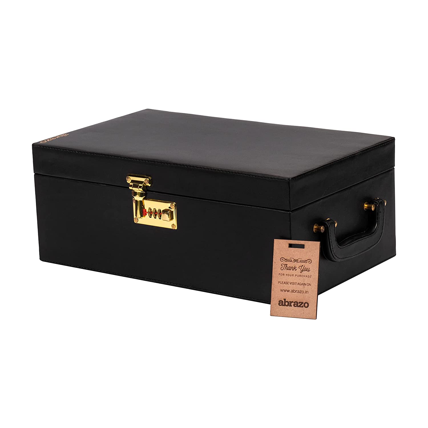 Abrazo Wine Set | Leatherette Box | Barset | Bar Tool Set (Black) - Abrazo
